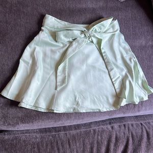 Green Wrap Skirt